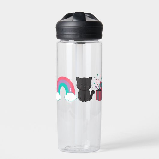 Rainbow Kitten Surprise Icon Water Bottle Waterfles (Voorkant)