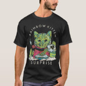 Rainbow Kitten verrassing T-shirt (Voorkant)