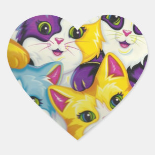 Rainbow Kitty Chat Autocollant personnalisé Filles