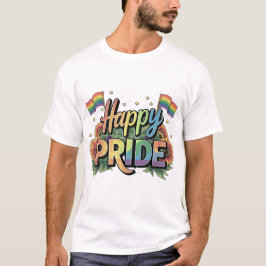 RAINBOW KLEURDE GAY PRIDE GEZEGDE T-SHIRT