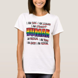 RAINBOW KLEURDE GAY PRIDE GEZEGDE T-SHIRT