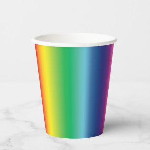 Rainbow kleuren gay pride lgbtq patroon papieren bekers