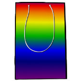 Rainbow-kleuren Gift Bag Medium Black Medium Cadeauzakje (Voorkant)