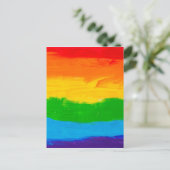 Rainbow Kleuren Homo Lesbische LGBT Briefkaart (Staand voorkant)