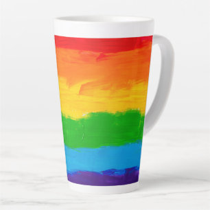 Rainbow Kleuren Homo Lesbische LGBT Latte Mok