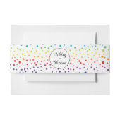 Rainbow-kleuren verkennen homoseksuele bruiloft uitnodigingen wikkel (Voorkant Voorbeeld)