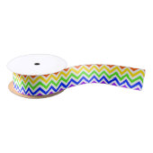 Rainbow-kleuren, White Large Chevron ZigZag Patter Lint (Spoel)