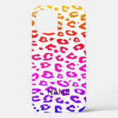 Rainbow kleurombre gradiënt leopard patroon Case-Mate iPhone case (Achterkant)