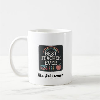 Rainbow Kleurpotlood Appel Zwarte Badge Beste Lera Koffiemok