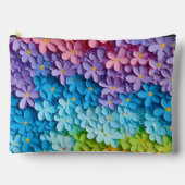 RAINBOW KLEURRIJKE 3D LOOK BLOEMEN ETUI (Voorkant)