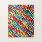 Rainbow Knit Fabric Knitting Legpuzzel (Verticaal)