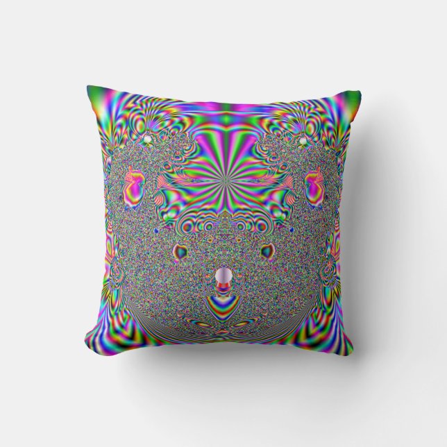 Rainbow Koala Beer Fractal Print Kussen (Voorkant)