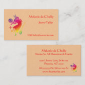 Rainbow Kokopelli Story-Teller Visitekaartje (Voorkant / Achterkant)