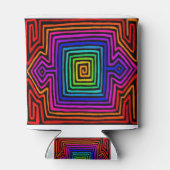 Rainbow Kuna Indian Mola Blikjeskoeler (Achterkant)