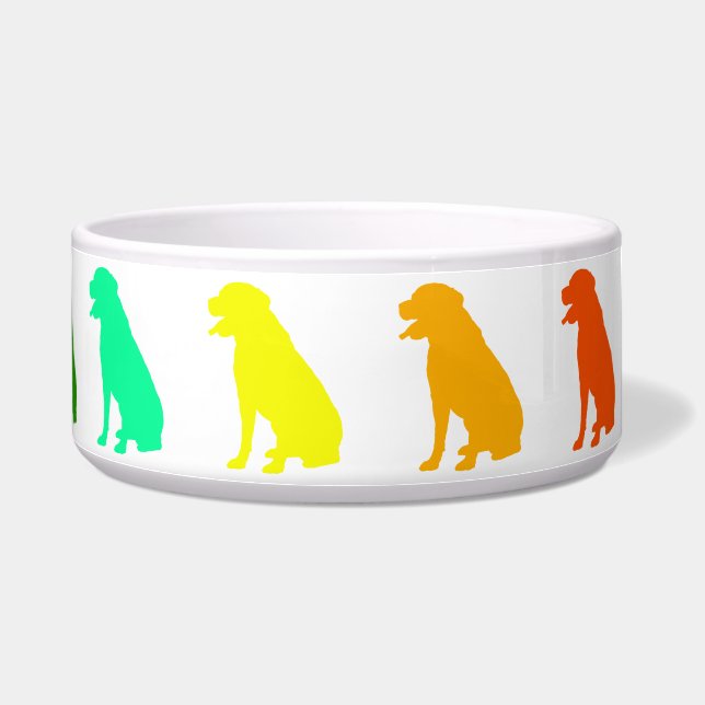 Rainbow Labrador Pet Bowl Voerbakje (Rechts)