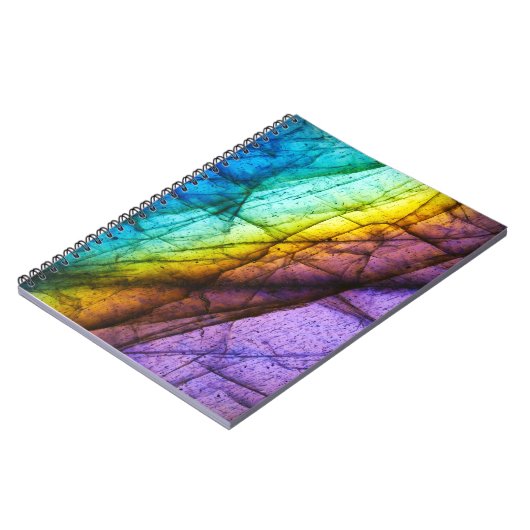 Rainbow Labradorite Crystal Gemstone Love Journal (Côté gauche)