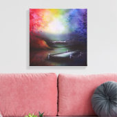 Rainbow Landscape Print (Insitu (Woonkamer))