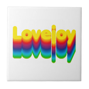 Rainbow Layers Lovejoy Naam Label Tegeltje