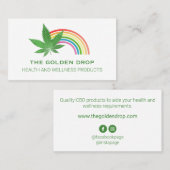 Rainbow Leaf White CBD Visitekaartje (Voorkant / Achterkant)