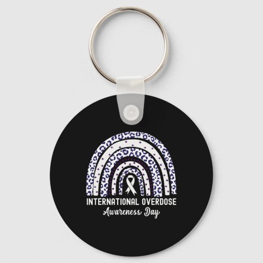 Rainbow Leopard International Overdosering Bewustm Sleutelhanger (Voorkant)