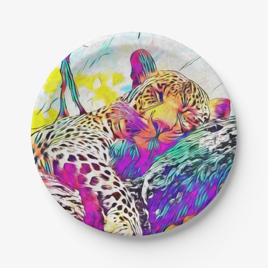 Rainbow leopard Paper Bord (Voorkant)