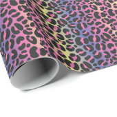 Rainbow Leopard Print Cadeaupapier (Rol Hoek)