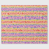 Rainbow Leopard Print Cadeaupapier (Vlak)