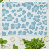 Rainbow Leopard Print Collectie - Licht blauw Theedoek (Gevouwen)