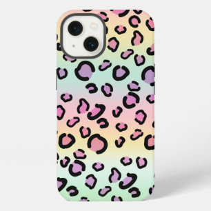 Rainbow Leopard print esthetisch Cheetah Patroon iPhone 13 Hoesje