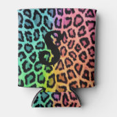 Rainbow Leopard Print Koelbox Blikjeskoeler (Voorkant)