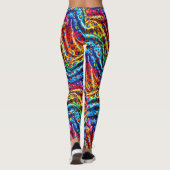 Rainbow Leopard Print Leggings | Bold Colorful (Dos)