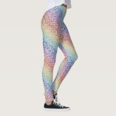 Rainbow Leopard Print Leggings | Bold Colorful (Droite)