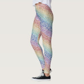 Rainbow Leopard Print Leggings | Bold Colorful (Gauche)