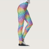 Rainbow Leopard Print Leggings | Bold Colorful (Droite)