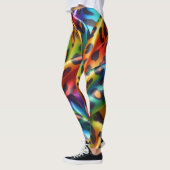 Rainbow Leopard Print Leggings | Bold Colorful (Gauche)