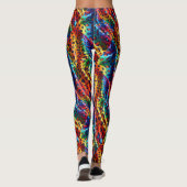 Rainbow Leopard Print Leggings | Bold Colorful (Dos)