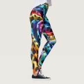 Rainbow Leopard Print Leggings | Psychedelic (Rechts)