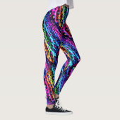 Rainbow Leopard Print Leggings | Psychedelic (Droite)