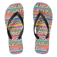 Rainbow Leopard Print Modern Girly Animal Pattern