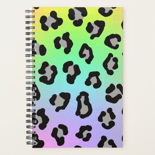 Rainbow Leopard Print Planner (Voorkant)