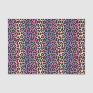 Rainbow Leopard Print Tissuepapier