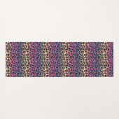 Rainbow Leopard Print Yogamat (Achterkant (horizontaal))