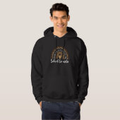 Rainbow Leopard School Counselor School Funny Coun Hoodie (Voorkant volledig)