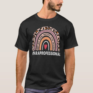 Rainbow Leopard van het Paraprofessional-leven ter T-shirt