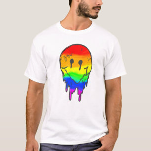 Rainbow Lesbian Gay Ice Lgbt Pride T-shirt