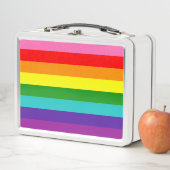 Rainbow LGBT drapeau gay Metal Lunchbox (En situation)