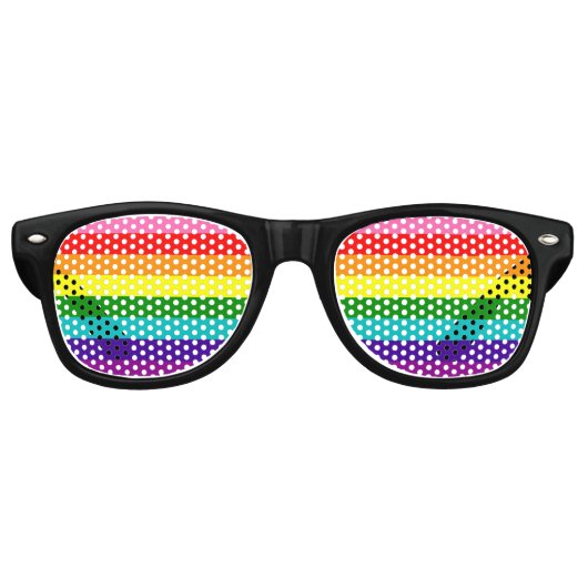 Rainbow LGBT drapeau gay Parti Lunettes de soleil (Devant)