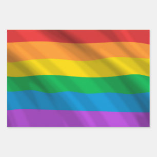 Rainbow LGBT Flag Wrapping Paper Sheets – Pride