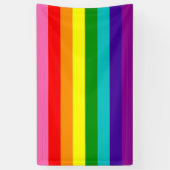 Rainbow LGBT gay flag Banner (Verticaal)