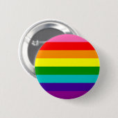 Rainbow LGBT gay flag Button (Voorkant /achterkant)